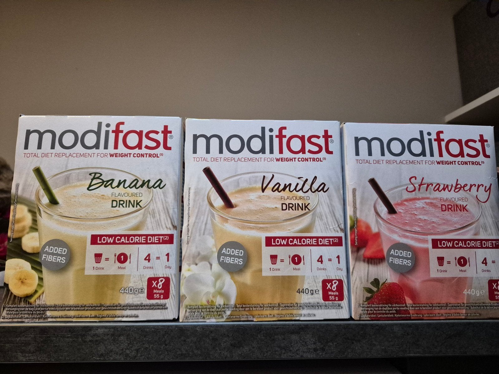 Modifast Drinks (Banaan, Vanille, Aard, Ophalen of Verzenden, Nieuw, Poeder of Drank