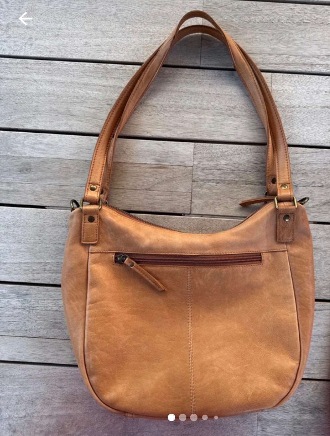 Leren tas HOUSE OF SAJACO, Ophalen of Verzenden, Zo goed als nieuw, Bruin, Handtas