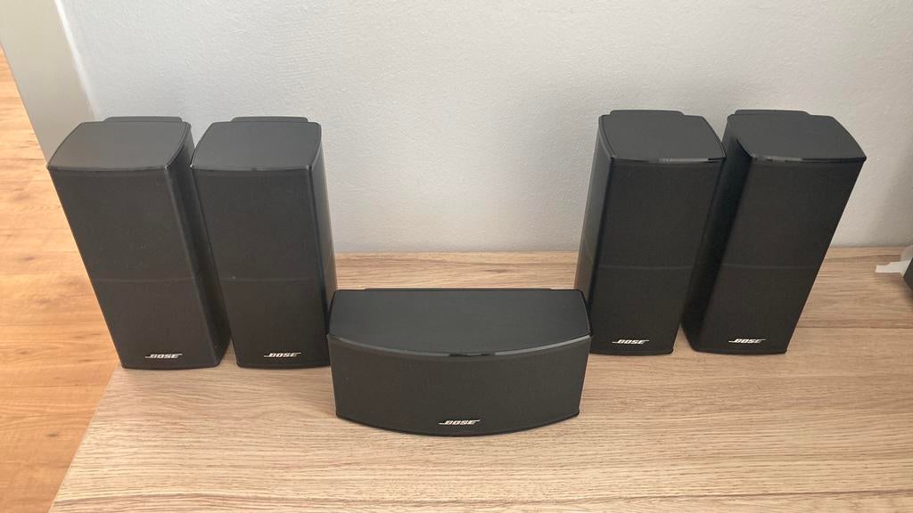 Set van 5 bose strakke model dual cubes, Audio, Tv en Foto, Home Cinema-sets, Overige merken, -, -, 70 watt of meer
