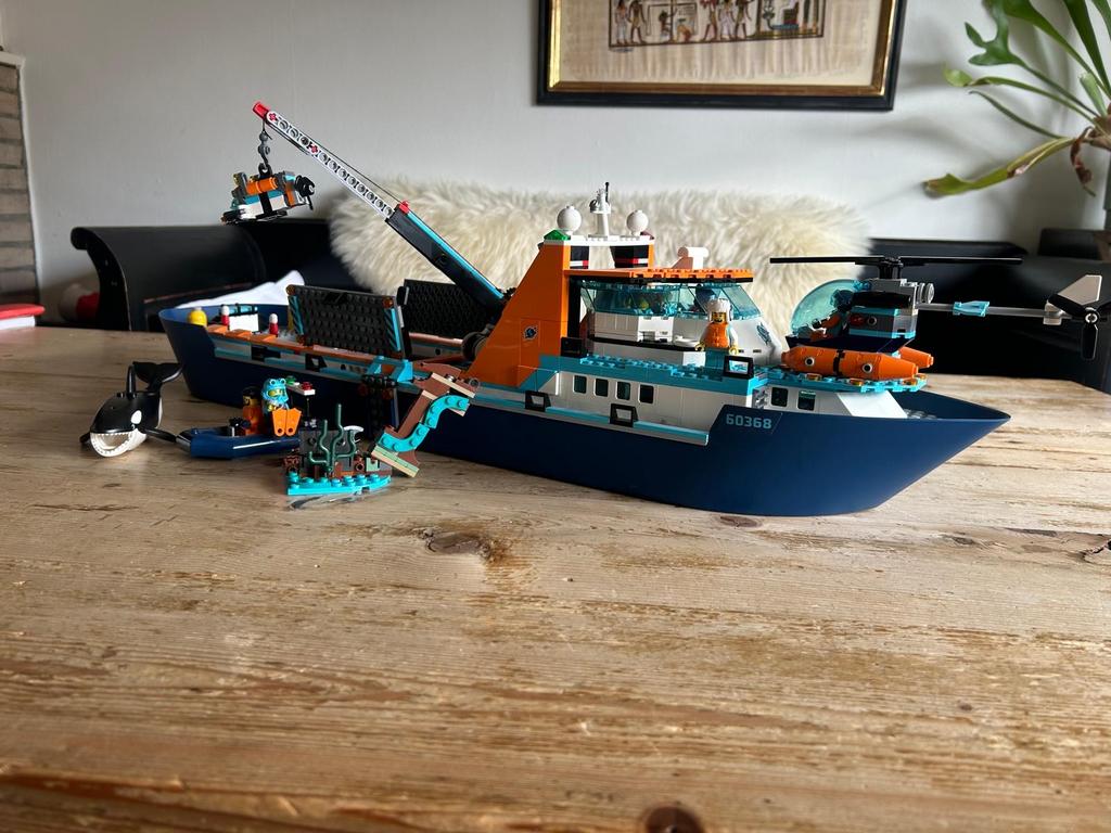 LEGO City Oceaan Onderzoeksschip 60368 - Compleet met doos, Ophalen of Verzenden, Zo goed als nieuw