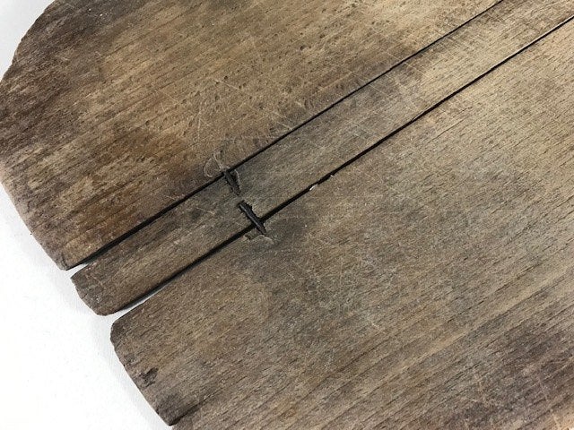 Antieke Franse primitieve broodplank pizza plank, Ophalen of Verzenden