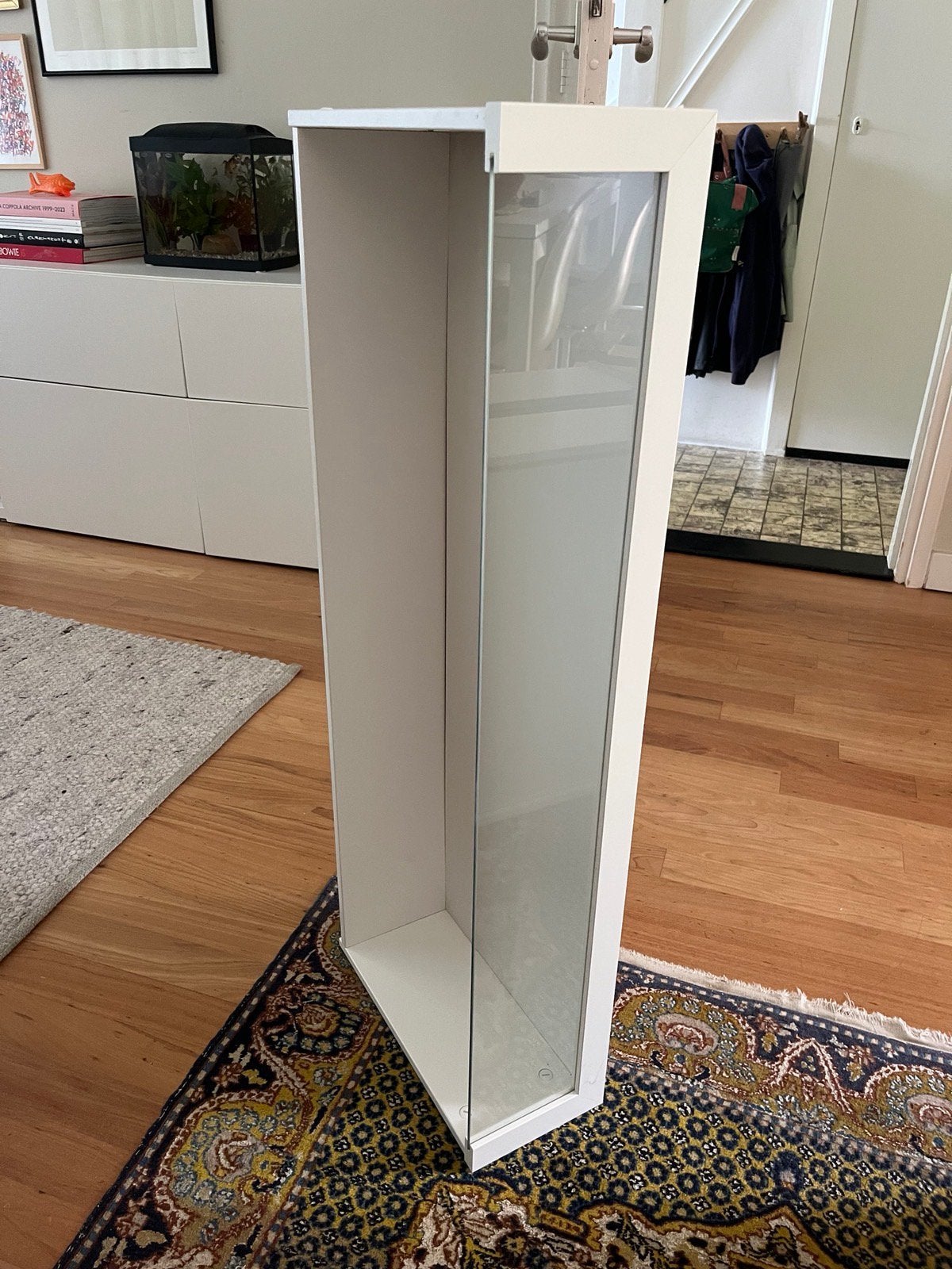 KOMPLEMENT 2 Lades, 1 met glazen front, wit, 100x35 cm, Huis en Inrichting, Ophalen, 1 of 2 laden, 50 tot 100 cm, Zo goed als nieuw