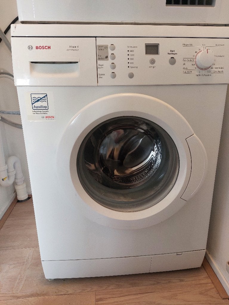 Bosch WAE283A3 Maxx 6 VarioPerfect wasmachine, Witgoed en Apparatuur, Wasmachines, Ophalen, Gebruikt, Voorlader, 85 tot 90 cm