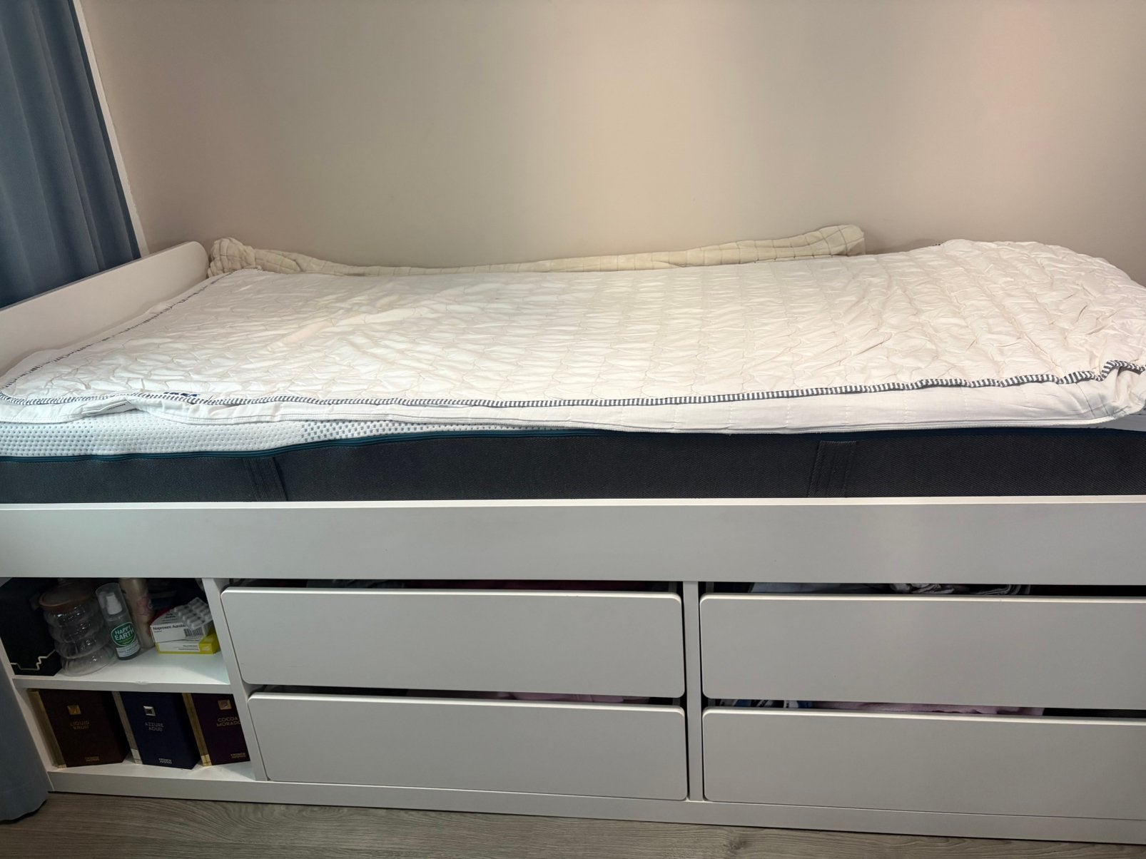 Ikea SLAKT  bed goeie staat geen beschadigingen, Huis en Inrichting, Ophalen, 90 cm, Eenpersoons, Wit