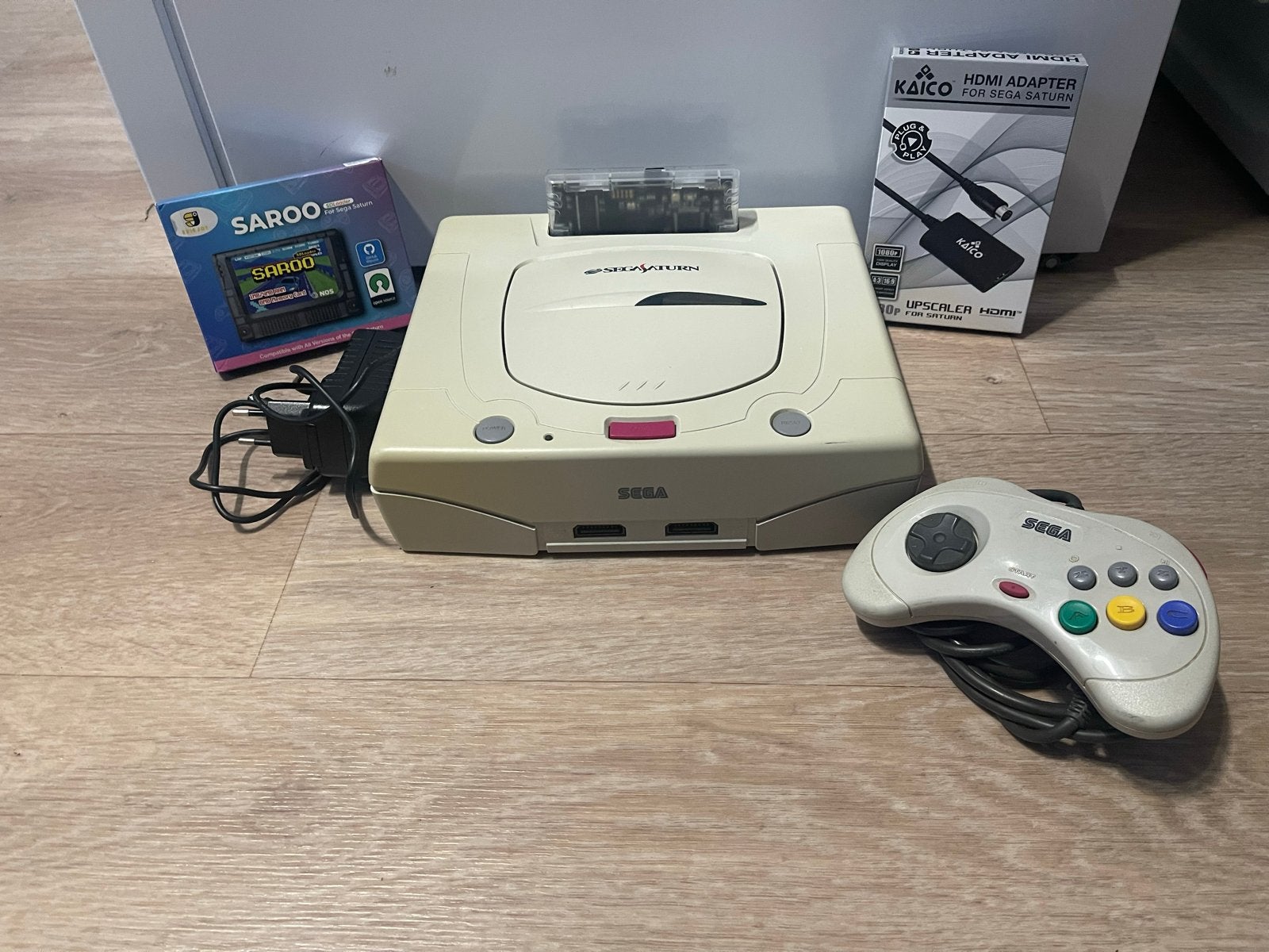 Sega Saturn met HDMI, FRAM mod, recapped en Saroo 128GB, Spelcomputers en Games, Spelcomputers | Sega, Ophalen of Verzenden, Saturn of Dreamcast