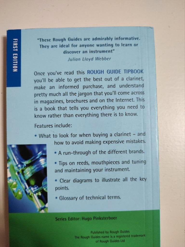 The rough guide to CLARINET isbn 9781858287539, Hugo Pinksterboer, Ophalen of Verzenden, Zo goed als nieuw, Muziek