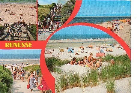 Ansichtkaart 	Renesse	5-luik	Zee en strand, Verzenden, 1980 tot heden, Gelopen, Zeeland