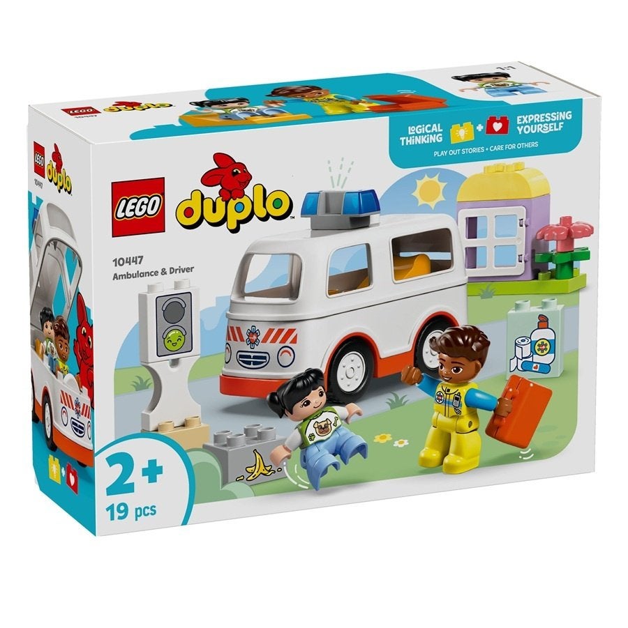 LEGO DUPLO 10447 Ambulance met Chauffeur * ‘t LEGOhuis *, Nieuw, Ophalen of Verzenden, Complete set, X