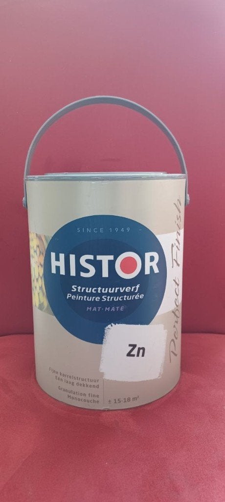 Structuurverf, 5 tot 10 liter, Wit, Nieuw, Ophalen of Verzenden
