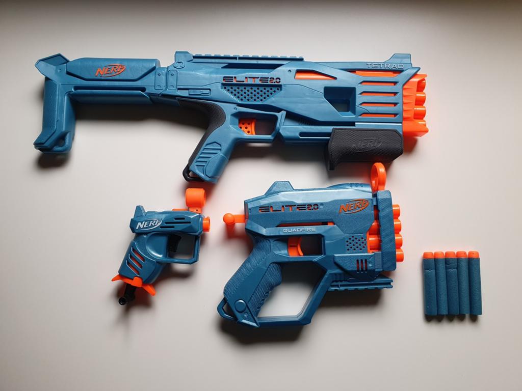 NERF Elite 2.0 Stockpile Pack blasters, z.g.a.n., Ophalen of Verzenden, Zo goed als nieuw