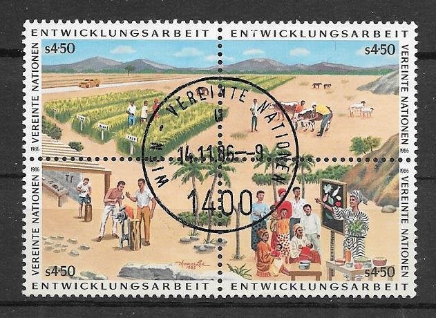 VN - Wenen 1986 Ontwikkelingswerk, Verzenden, Overige landen, Gestempeld