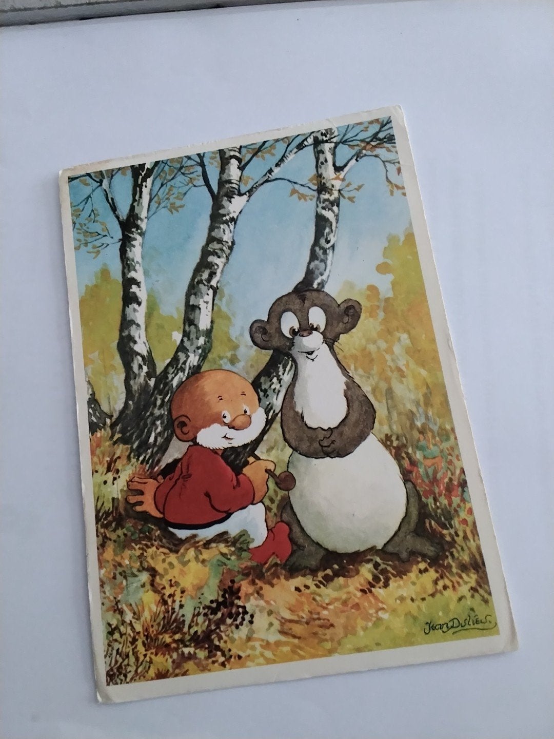 Vintage Jean Dulieu Ansichtkaart - Paulus de Boskabouter, Verzamelen, Ansichtkaarten | Themakaarten, Ophalen of Verzenden, 1960 tot 1980