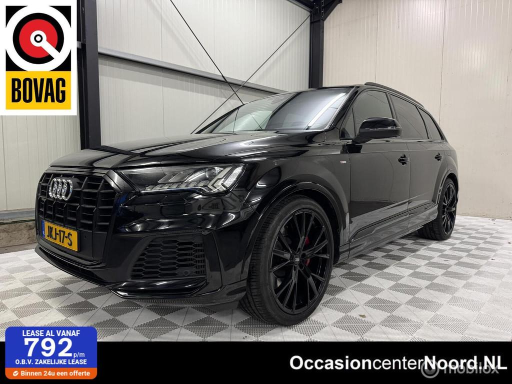 Audi Q7 60 TFSI Quattro S-Line | 22 inch | Trekhaak | 456PK, Auto's, Audi, Automaat, Gebruikt, 2995 cc, Leder en Stof