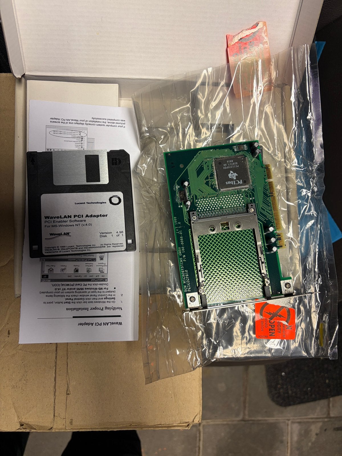 Wavelan PCI adapter nieuw, Ophalen of Verzenden, Zo goed als nieuw