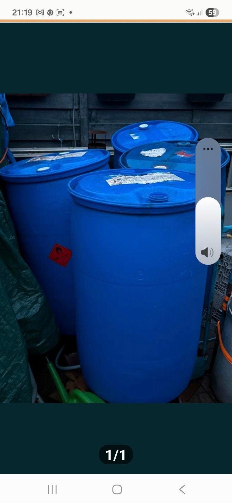 10 vaten van 200 liter, regenton, drijver, Tuin en Terras, 150 liter of meer, Ophalen