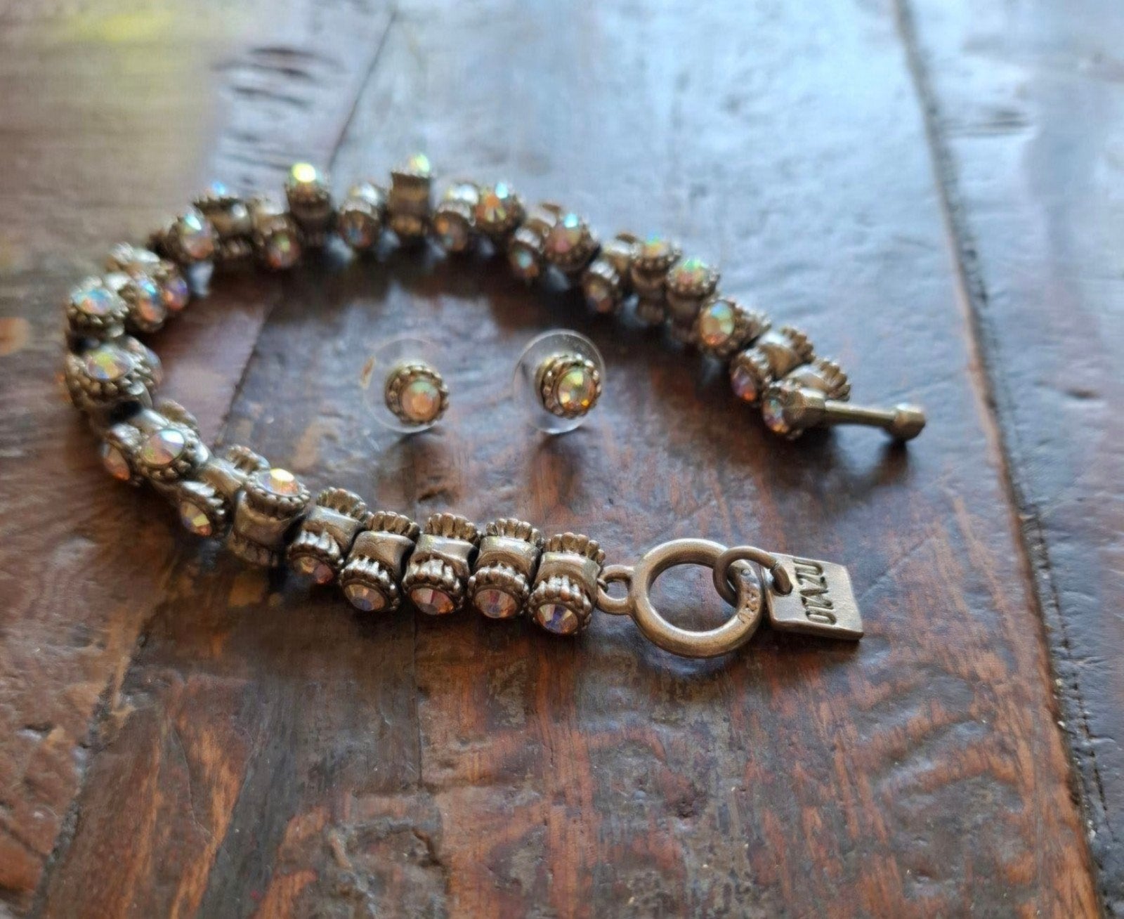 Otazu Armband en Oorbellen Set met Kristallen, Met kristal, Overige materialen, Ophalen of Verzenden, Zo goed als nieuw