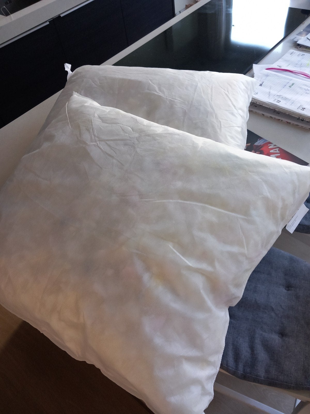 2 nieuwe IKEA binnenkussens - Gratis af te halen, Inclusief binnenkussen, Wit, IKEA, Nieuw
