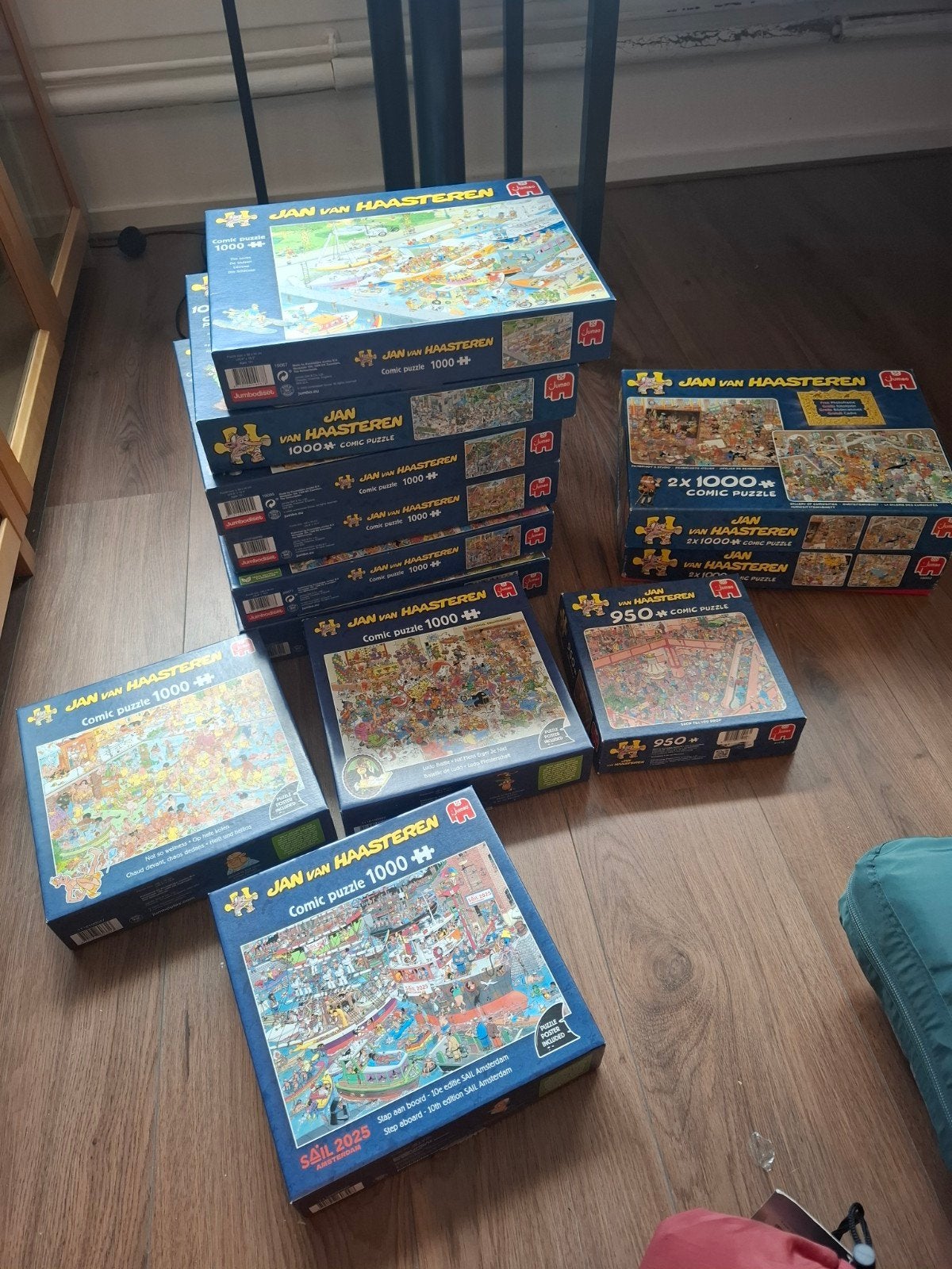 Puzzels Jan van Haasteren - kleine prijzen, vaak 7.50 euro, Hobby en Vrije tijd, Ophalen of Verzenden, 500 t/m 1500 stukjes