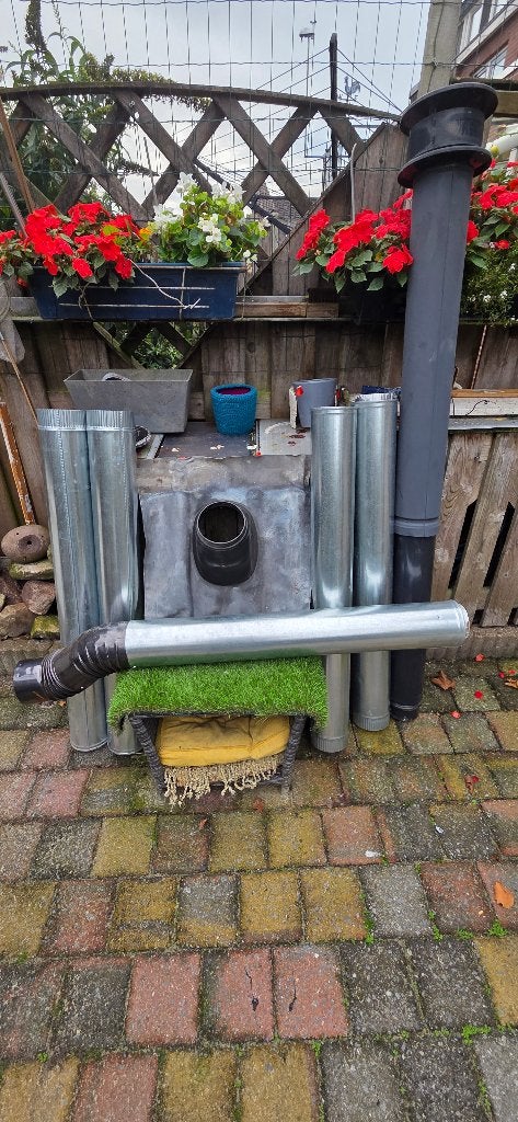 Complete set pijpen voor gaskachel, Ophalen, Gebruikt, Overige typen, Aluminium