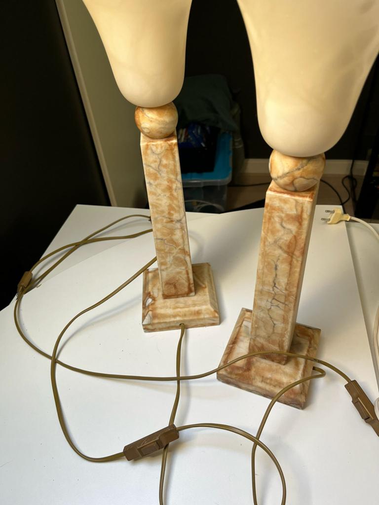 Lamp 2 stuks, Huis en Inrichting, Lampen | Tafellampen, Ophalen, Zo goed als nieuw, Minder dan 50 cm