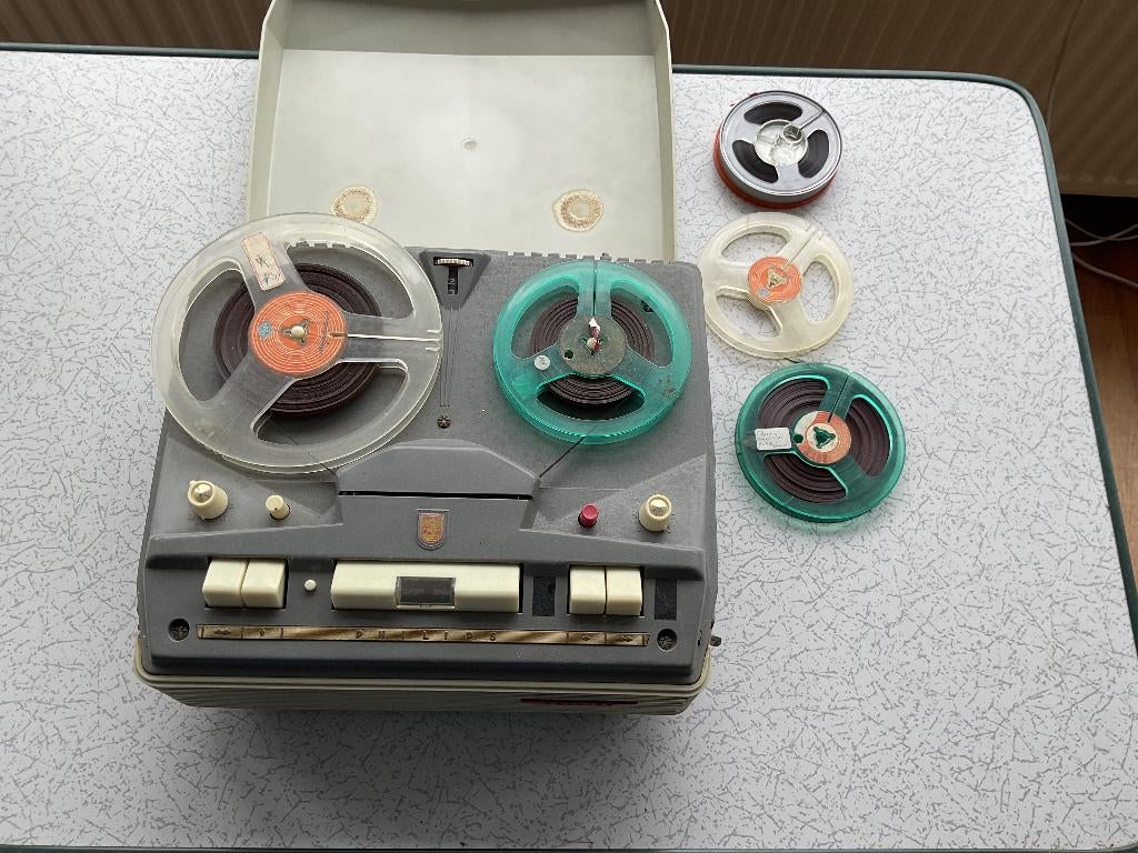 Werkende bandrecorder, jaren 60, Ophalen of Verzenden, Bandrecorder, Met banden