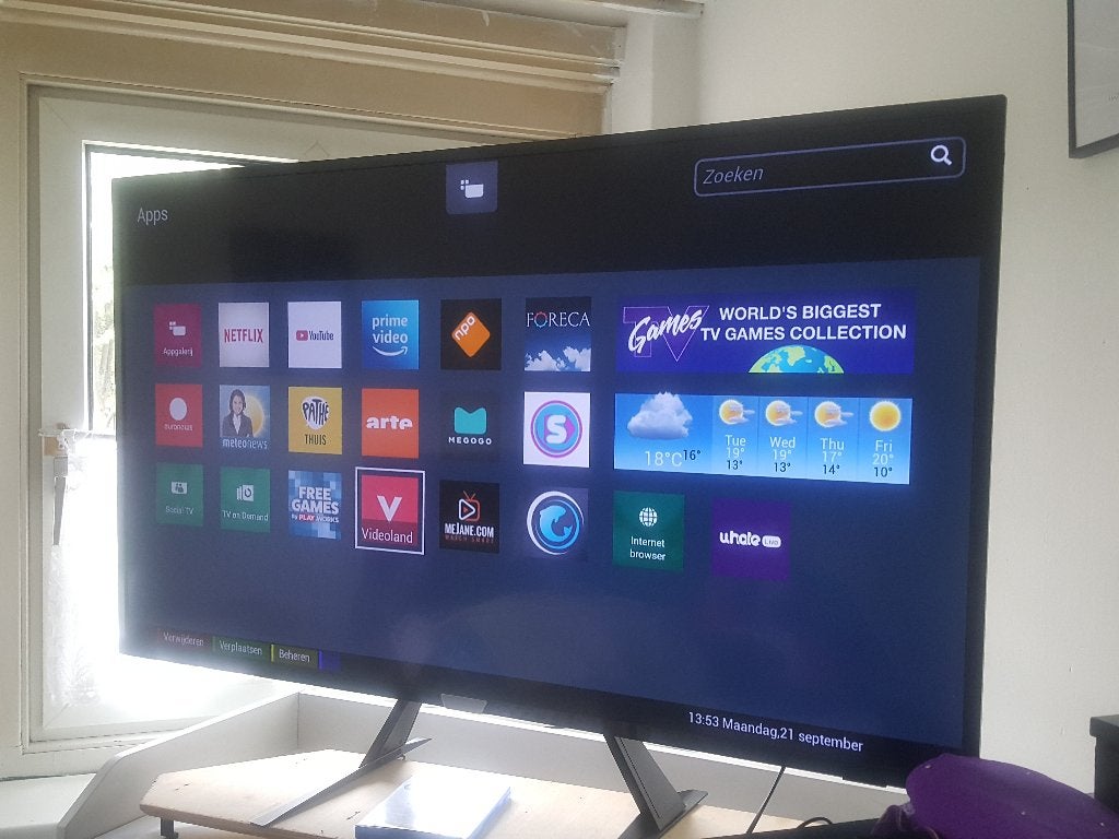 PHILIPS 50PUS6161/12 SMART LED WIFI, Ophalen, Philips, 100 Hz, 100 cm of meer