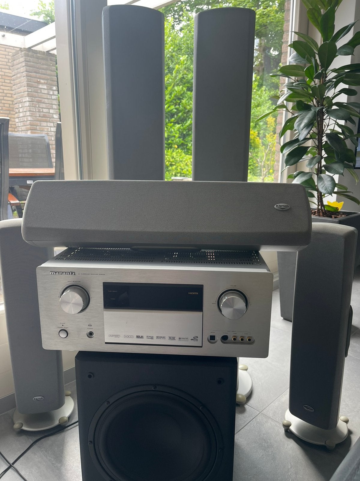 klipsch & tonnay sub, 70 watt of meer, Zo goed als nieuw, 5.1-systeem, Overige spelers