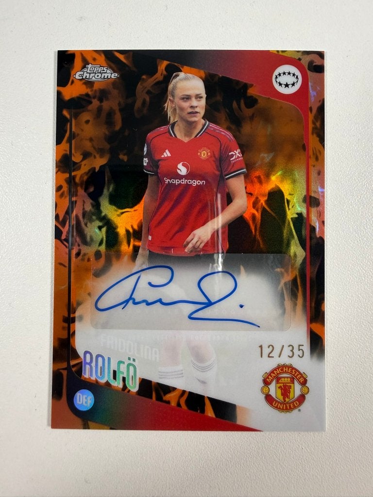 Fridolina Rolfo /35 Inferno Auto Women's Chrome 2025-26, Ophalen of Verzenden, Nieuw, Buitenlandse clubs, Poster, Plaatje of Sticker