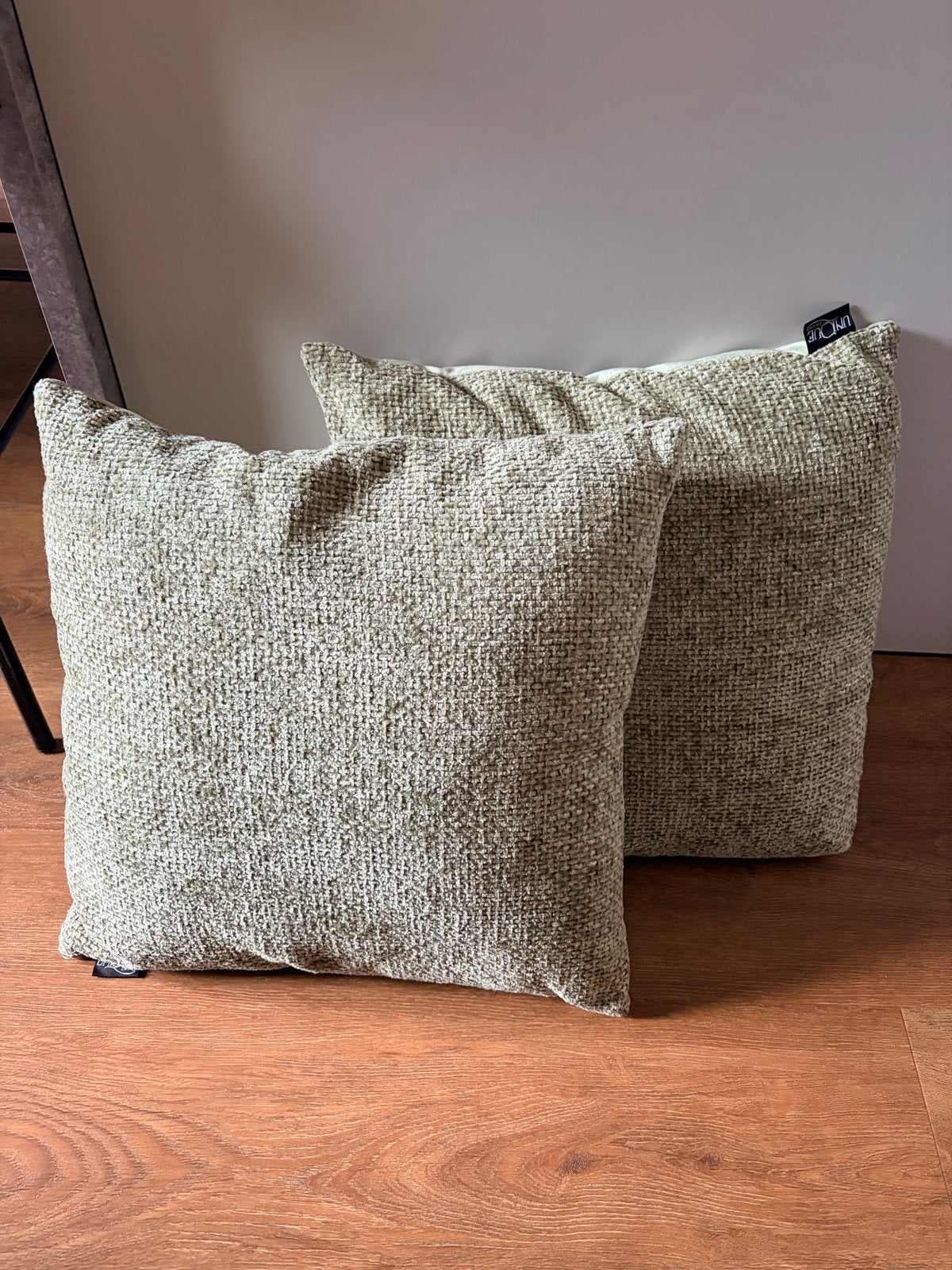 Set van 6 sierkussens incl. binnenkussens – beige/groen, Ophalen, Meerkleurig, Inclusief binnenkussen, Zo goed als nieuw