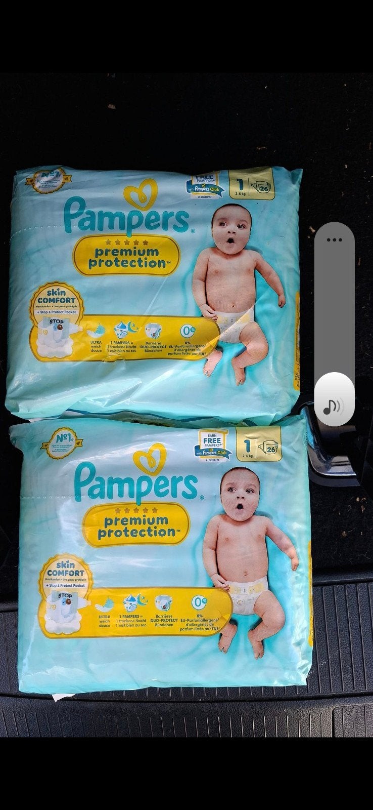 2 pakken pampers maat 1, Ophalen, Nieuw, Jongetje of Meisje, Overig