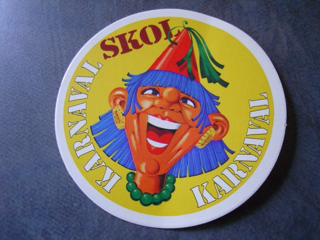 sticker SKOL  Karnaval  Bier Pils, Ophalen, Zo goed als nieuw