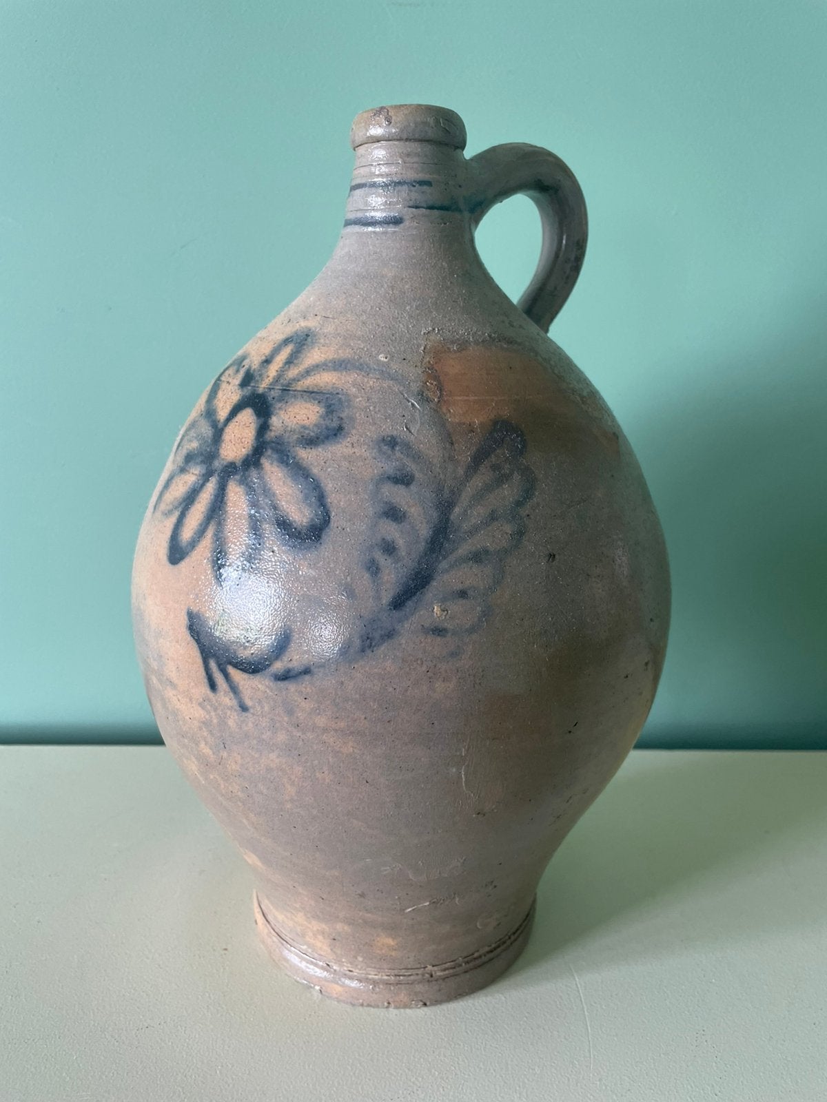 Antieke 19e-eeuwse Keulse Kruik • Westerwald 2L • Topstaat!, Antiek en Kunst, Ophalen of Verzenden
