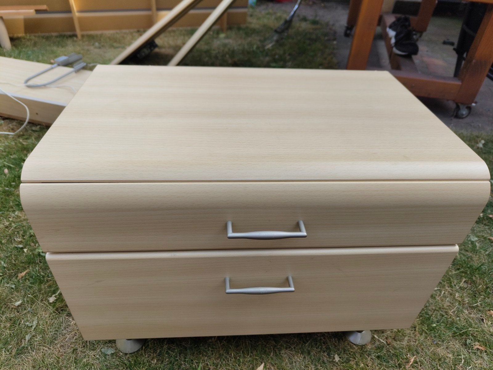 Bed 140x200, Ophalen, Zo goed als nieuw, Twijfelaar, Hout