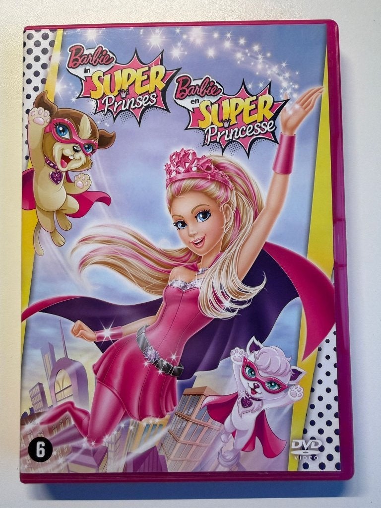 Barbie In Super Prinses (2015) DVD | Actie 5=4, Vanaf 6 jaar, Ophalen of Verzenden, Zo goed als nieuw