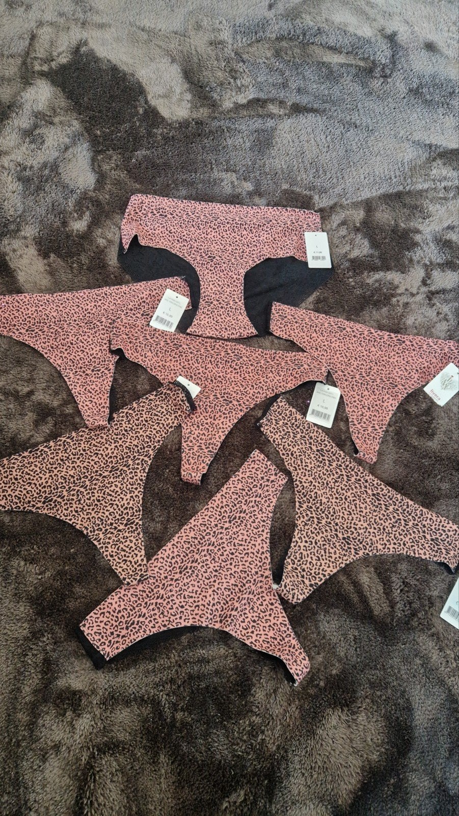 Livera string L met panterprint, Livera, Ophalen of Verzenden, Roze, String