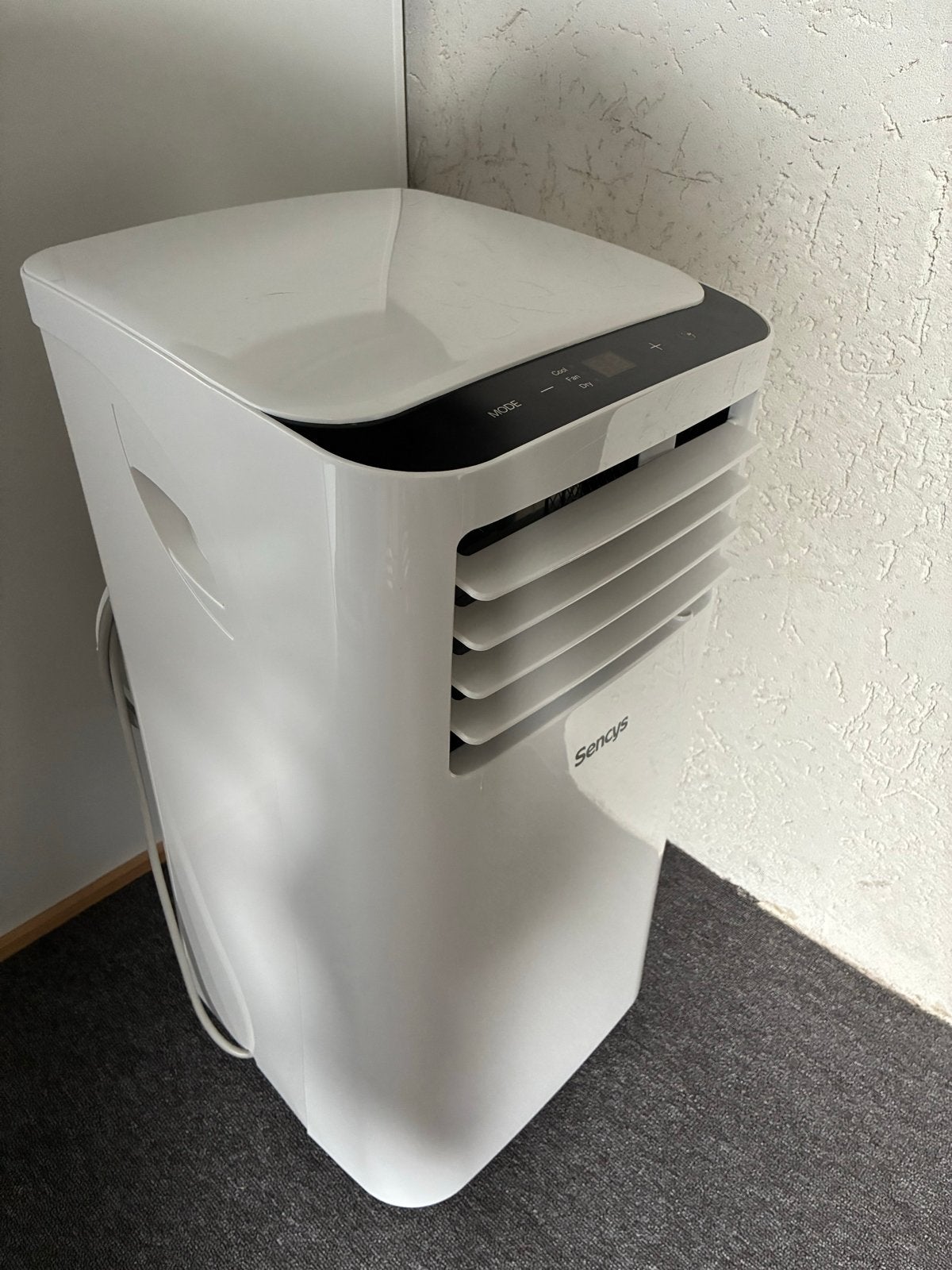 Sencys Mobiele Airco - Koelen en verwarmen, Ophalen, Minder dan 60 m³, 3 snelheden of meer, Zo goed als nieuw