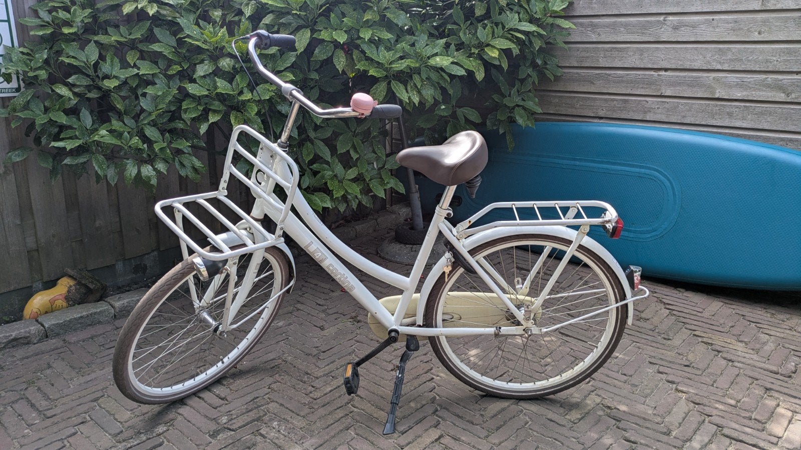 Cortina 26 inch fiets, kan nog een ronde mee, Terugtraprem, Gebruikt, Versnellingen, Minder dan 47 cm