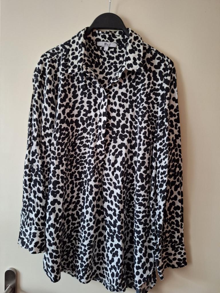 Dames bloes miss etam maat L, Kleding | Dames, Blouses en Tunieken, Ophalen of Verzenden, Zo goed als nieuw, Zwart