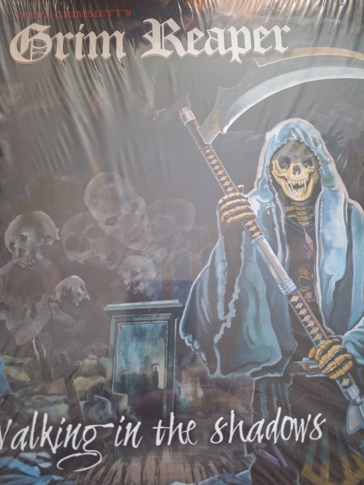 Grim Reaper - Walking in the Shadows 2 lp splatter vinyl, Cd's en Dvd's, Cd's | Hardrock en Metal, Verzenden, Zo goed als nieuw