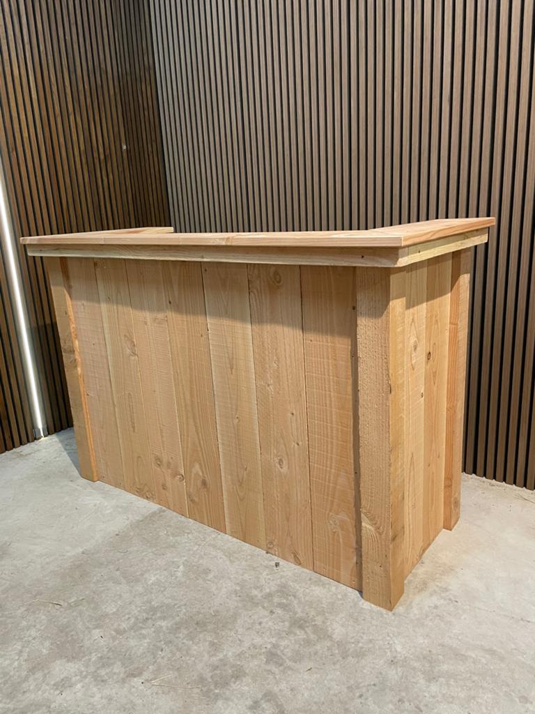 Nieuwe bar van douglas hout met 10x10 cm palen, Ophalen, Nieuw