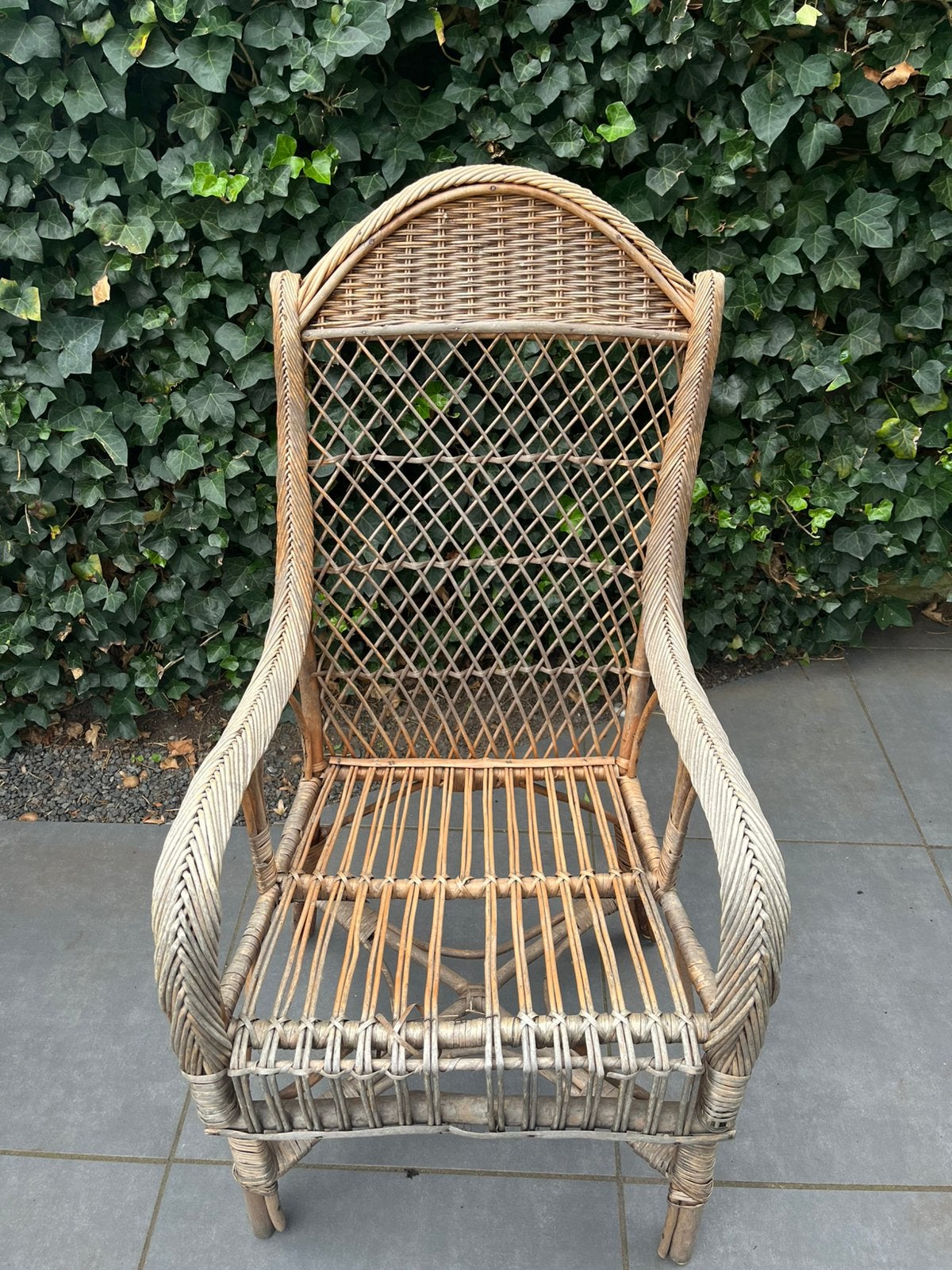 Rotan fauteuil, Tuin en Terras, Tuinstoelen, Ophalen, Zo goed als nieuw, Rotan