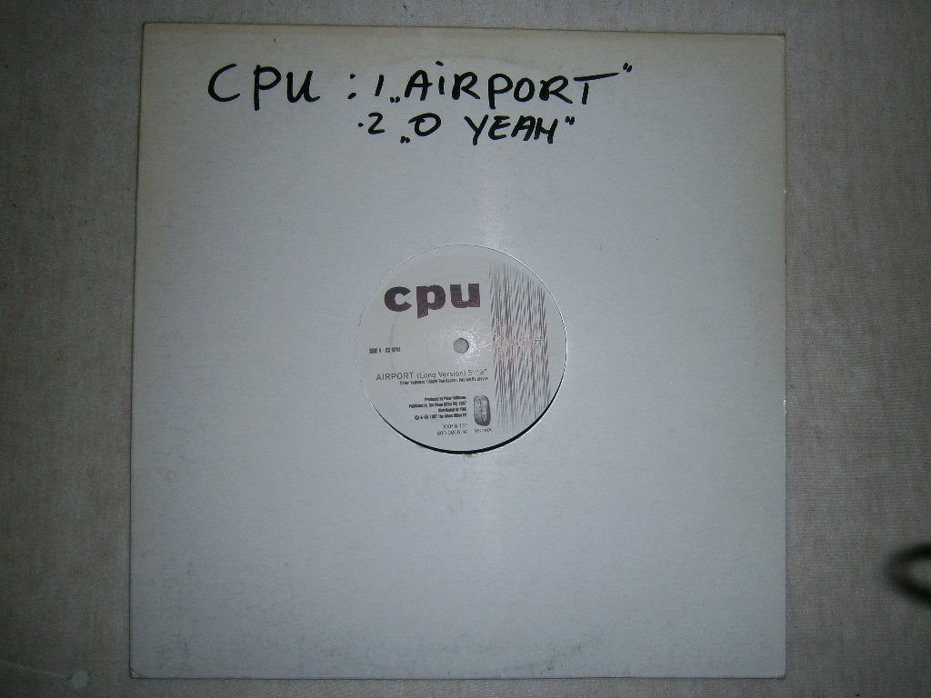 CPU – Airport. 1997. XXP Records XXP 8 12". Belgische Trance, Ophalen, Gebruikt, 1990 - 1999, Techno of Trance