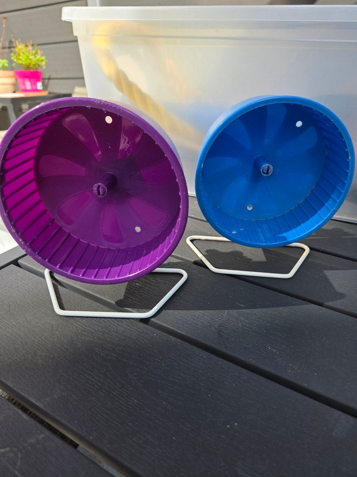 twee loopwielen 14 cm, Dieren en Toebehoren, Ophalen of Verzenden