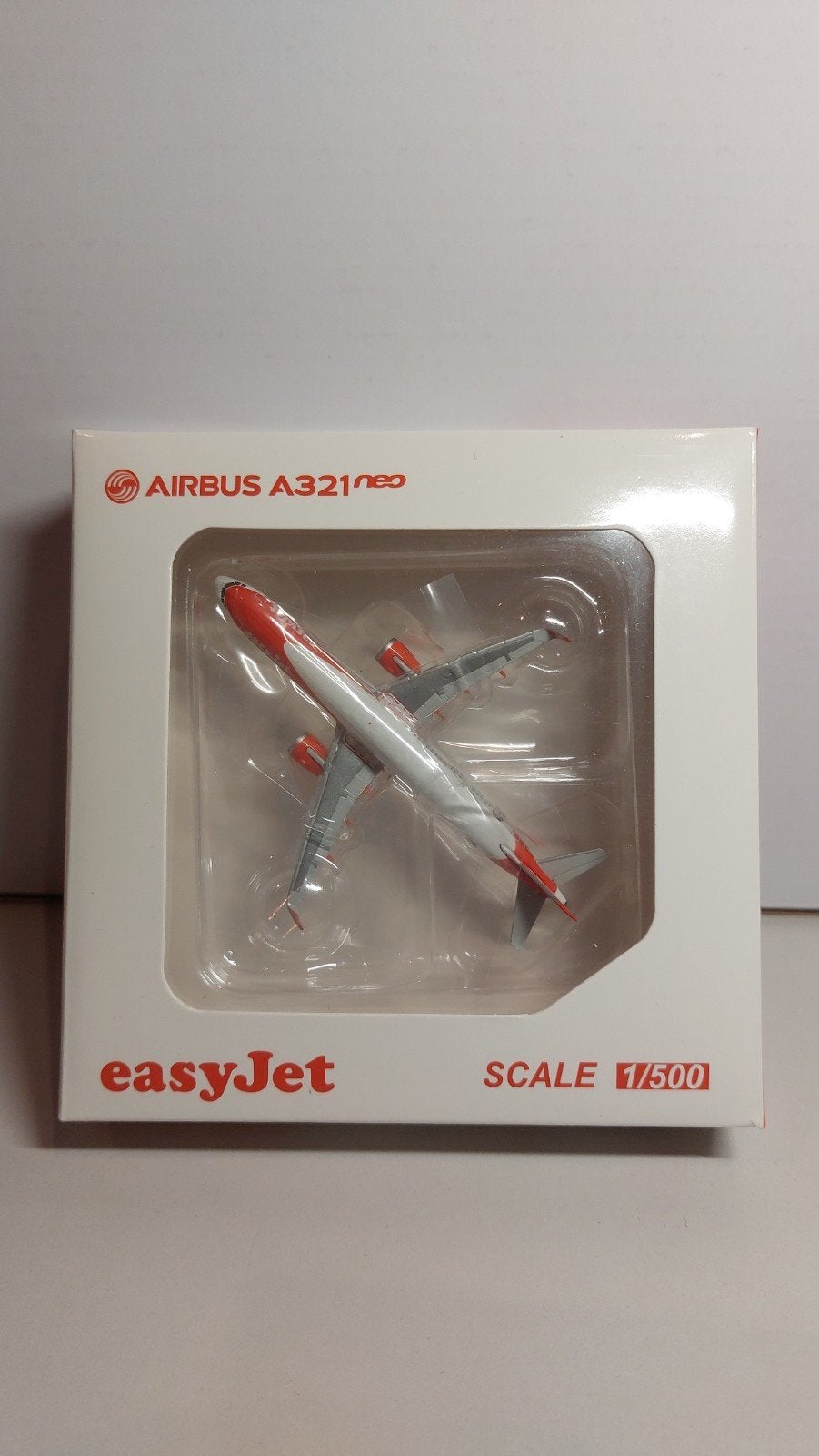 JC wings 1:500 Airbus A321 neo EasyJet, Ophalen of Verzenden, Zo goed als nieuw, Schaalmodel