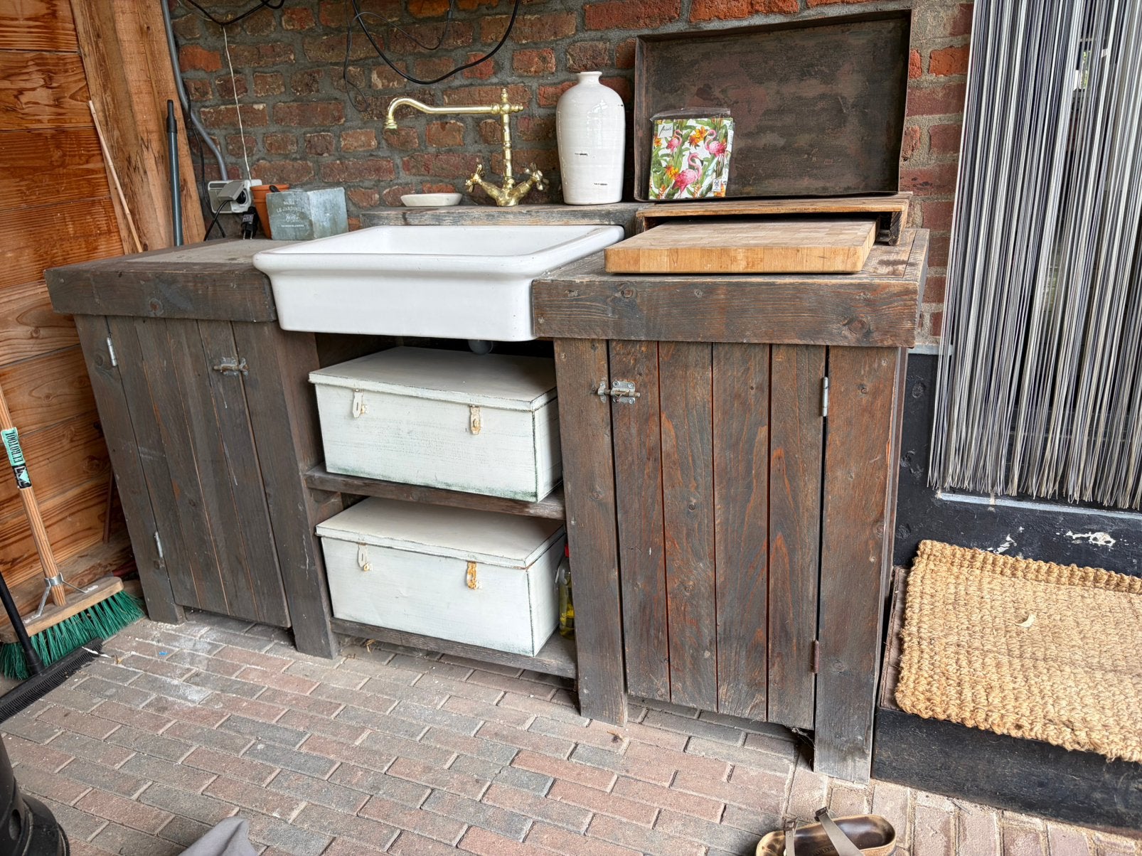 Buitenkeuken, Ophalen, Gebruikt, Hout, Overige typen