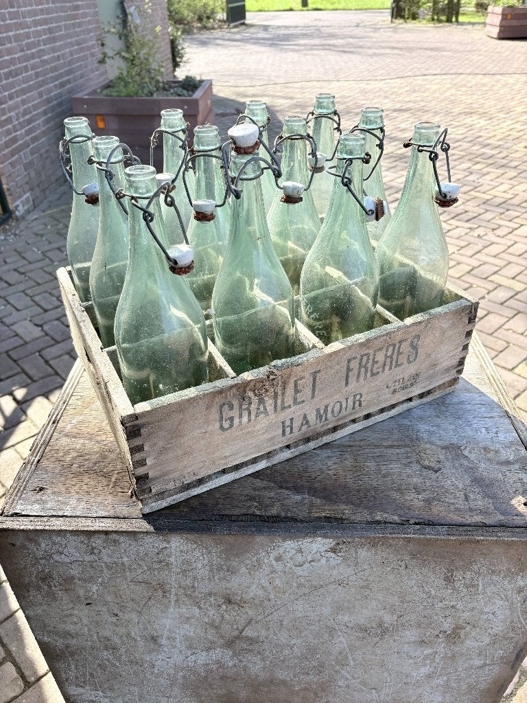 stopflessen in kist voor decoratie, Huis en Inrichting, Ophalen, Minder dan 50 cm, Gebruikt, 50 tot 100 cm