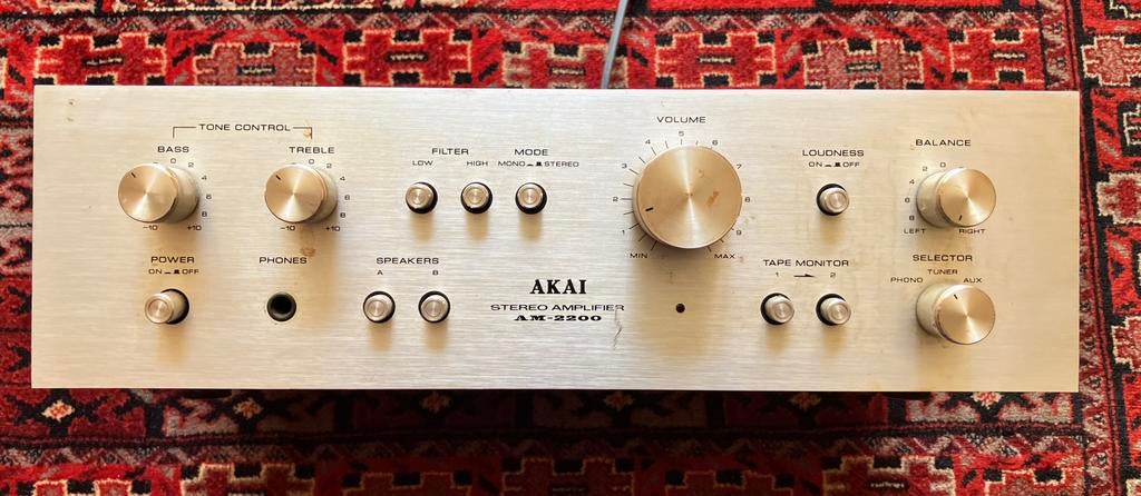 Akai vintage versterker AM-2200. Goede staat., Ophalen, Gebruikt, Audio