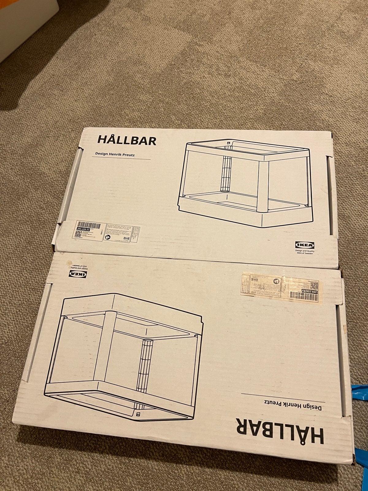 2x IKEA HÅLLBAR uittrekbaar frame voor afvalsortering (nieuw, Ophalen, Nieuw, Metaal