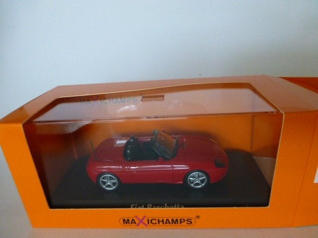 Maxichamps (Minichamps) Fiat Barchetta rood, Ophalen of Verzenden, Nieuw, Auto, MiniChamps