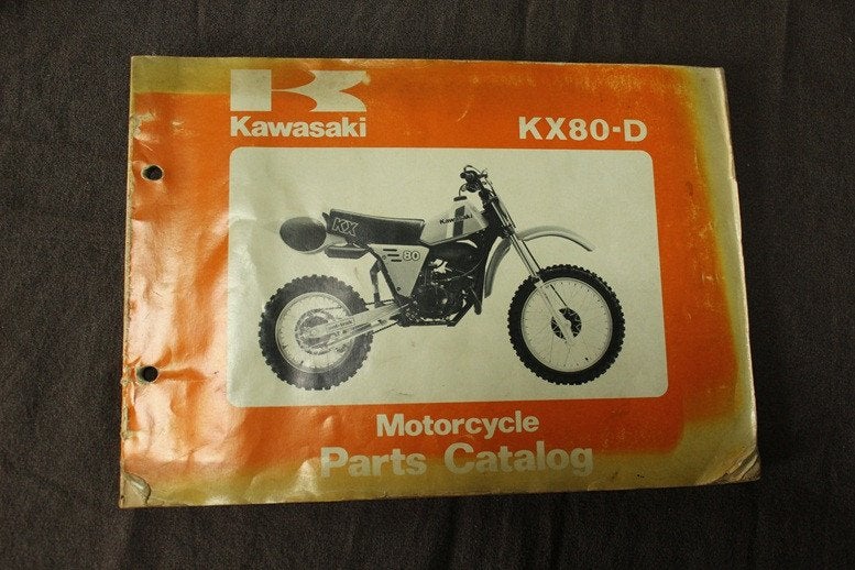 Kawasaki KX80D 1980 motorcycle parts catalogue KX80 D1, Ophalen of Verzenden, Kawasaki